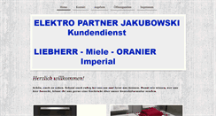 Desktop Screenshot of elektro-partner-jakubowski.de