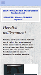 Mobile Screenshot of elektro-partner-jakubowski.de