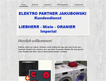 Tablet Screenshot of elektro-partner-jakubowski.de